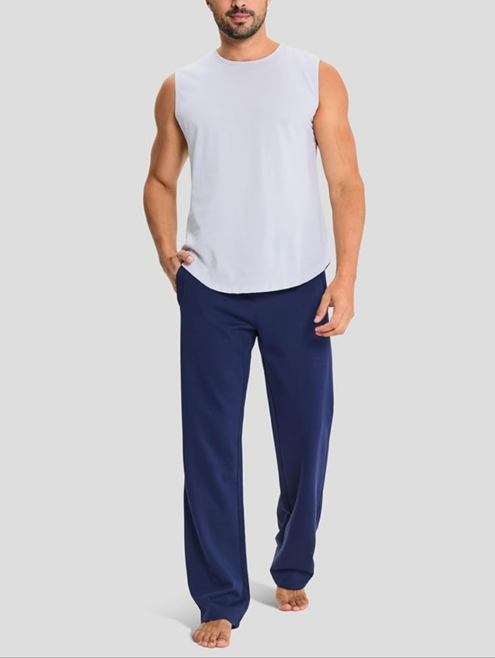 NIB‎ Unisex Sweatpants With Drawstring Waist And Pockets Fleece Lined - Picture 4 of 5